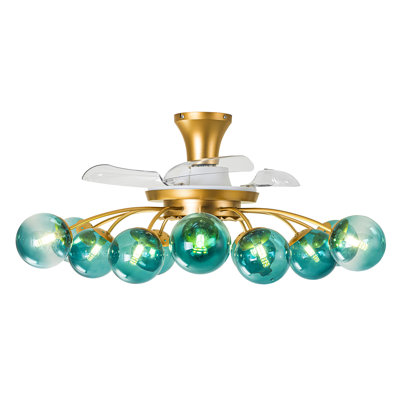 Ventilateur de plafond 12 lumières avec télécommande