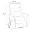 Fauteuil inclinable électrique lève-personne de 31,5 po avec port USB Akeelah (ensemble de 2)-98419944