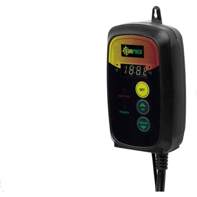 SUNPACK Digital Heat Mat Temperature Controller, Black
