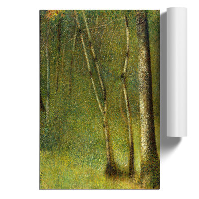 The Forest At Pontaubert by Georges Seurat - No Frame Painting