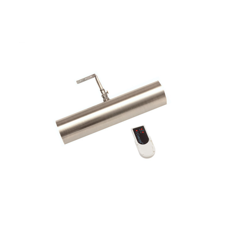 Luminaire pour tableau mural à DEL à intensité variable avec télécommande, H 1,87 po x l 11,5 po x P 7,5 po, Nickel satiné