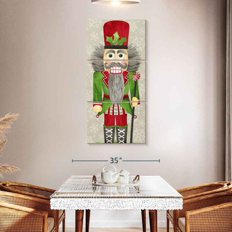 Nutcracker Christmas II, 52" H x 24" W