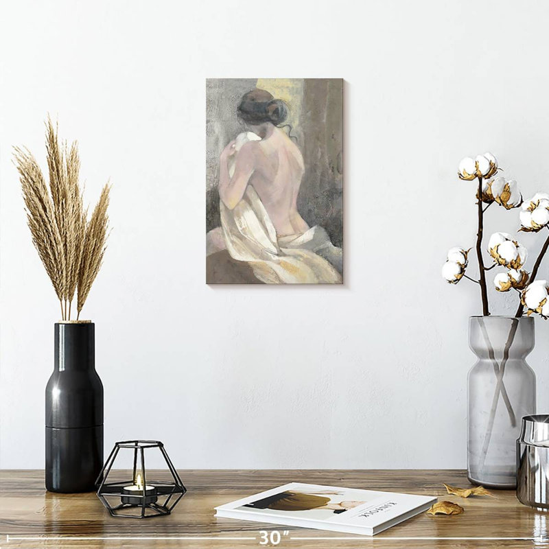 Leisha après le bain II, H 12 po x l 8 po