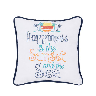 Sun Set And The Sea Pillow
