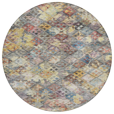 Machine Washable Indoor/Outdoor Chantille ACN1109 Gold Rug