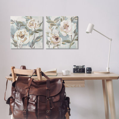  Ensemble de 2 toiles d'art Country Country Blossoms par Nina Blue