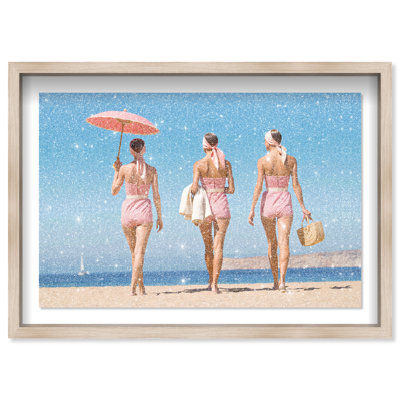 Vogue Trio I Shadowbox Fashion Print by Oliver Gal, Black Frame, 15 x 10