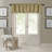 Rakowski Floral Scalloped 52'' W Window Valance-2043413074
