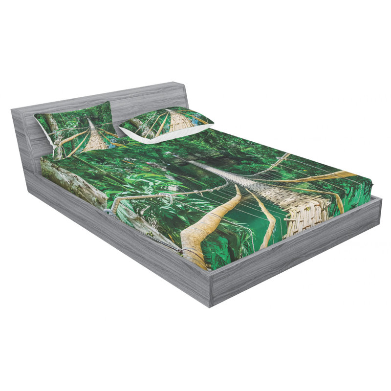 Microfiber Sheet Set, Queen Sheet Set with Fitted Sheet