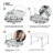 Round Foldable Plastic Table Collapsible Circular Steel Frame with Carry Handle-71837340-75185294