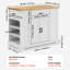 Chariot de service avec tiroir et tablettes Kitchen Island