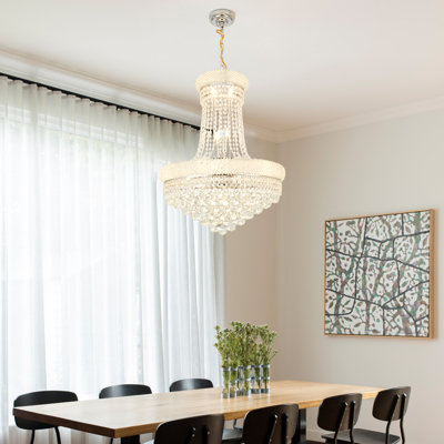 Modern Luxury Empire 13-lights Crystal Chandelier Dimmable