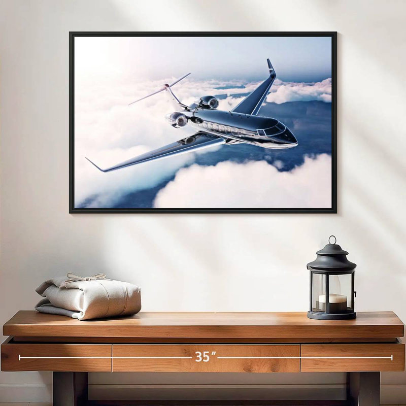 Mehar Private Jet Flight, 17" H x 25" W