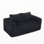 Canapé confortable deux places de 160 cm (63 pouces) sans cadre, recouvert de velours côtelé haut de gamme et garni de mousse haute densité. Parfait pour les petits espaces, les chambres et les bureaux.