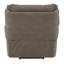 Fauteuil inclinable moderne en similicuir taupe