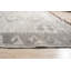 Tapis gris contemporain en laine tissé à plat à motif géométrique gris Shouko-1291145286