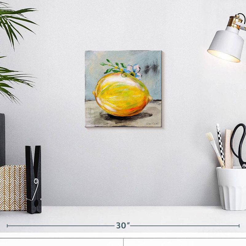 Yarlin, fruit de cuisine abstrait I, H 10 po x l 10 po
