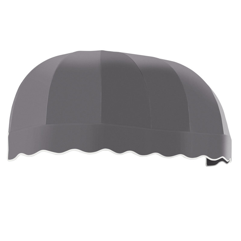Auvent fixe en tissu acrylique Awntech Chicago, H 33,25 po x l 88,5 po x P 26,25 po, Métal industriel
