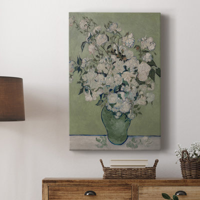 Vintage Floral Print CCLV -Gallery Wrapped Cavas