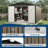 10 ft. W x 12 ft. D Outdoor Metal Storage Shed with Window & Double Door, Brown-123801722