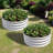 2Pcs W840116761 Galvanized Metal Planter Box For Diy Garden Design, Open Bottom Soil Aeration Raised Bed Growing Carrot And Herbs, Double - Layer Galvanizing-1551455270-1551455271