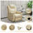 Faux Leather Home Theater Seat with Cup Holder-1017977679