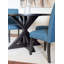 Ensemble de salle à manger 5 pièces, table à manger croisée avec 4 chaises élégantes