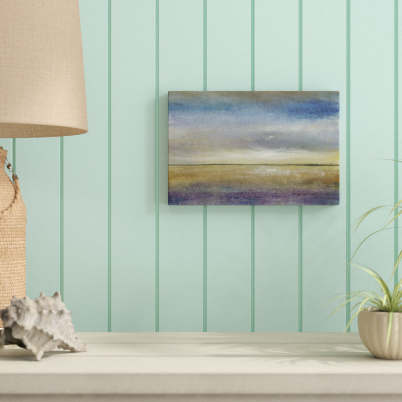 «Evening Calm II», peinture sur toile, H 8 po x l 12 po