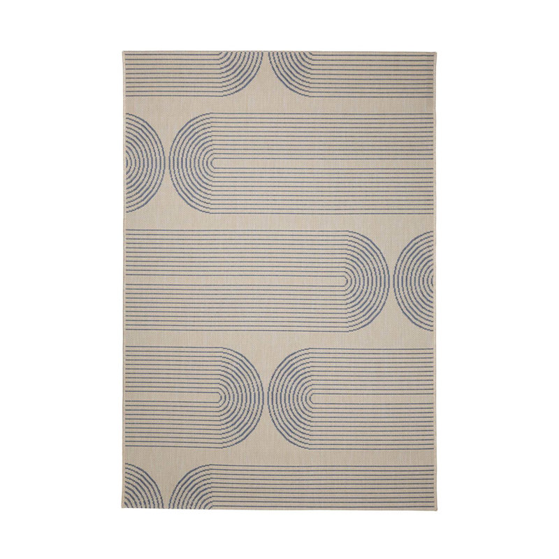 Dennia Rectangle Striped Dhurrie Indoor / Outdoor, Rectangle 160 x 230 cm