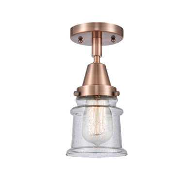 Alexandira Rattan Semi Flush Mount