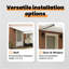 VidaXL 450cm W x 300cm D Fabric Cover Retractable Door / Window Awning