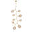 9-Light Gold Chandelier With Clear Glass Shades