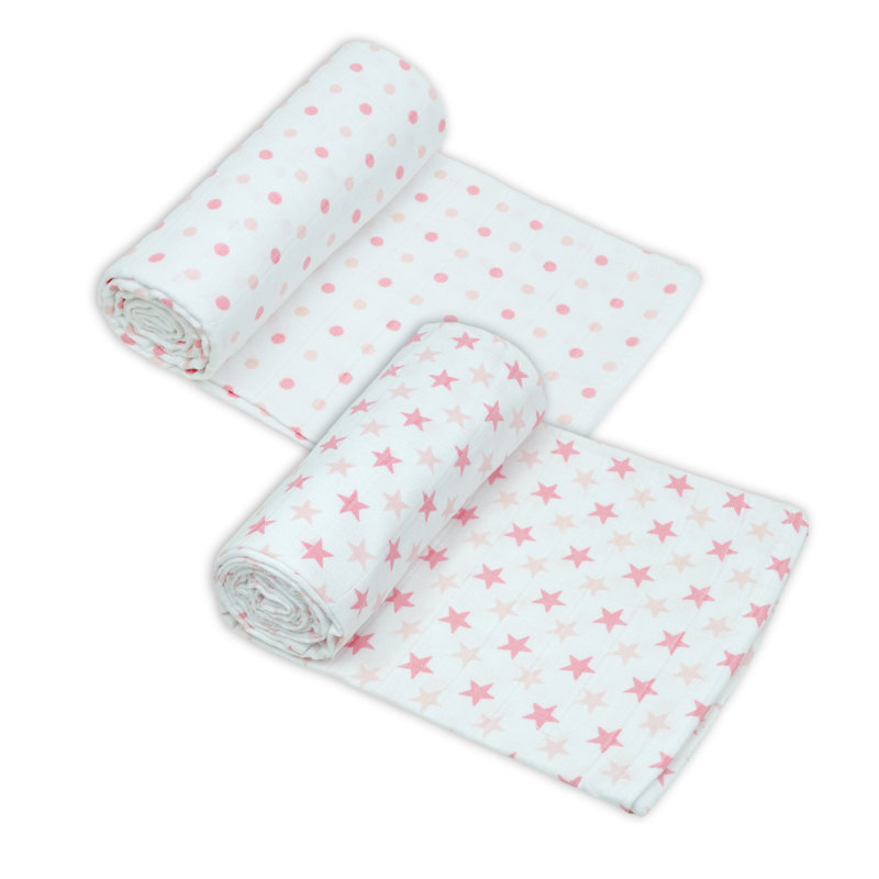 Losurdo Cotton Swaddle, Pink