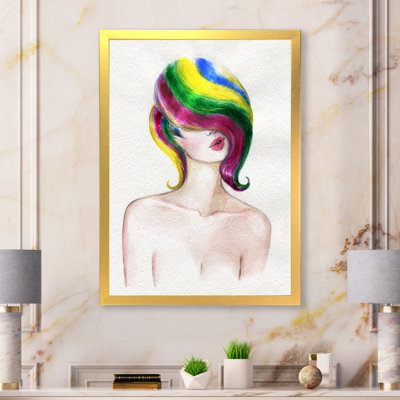 Styliste styliste en couleurs vives - Art mural sur toile glam