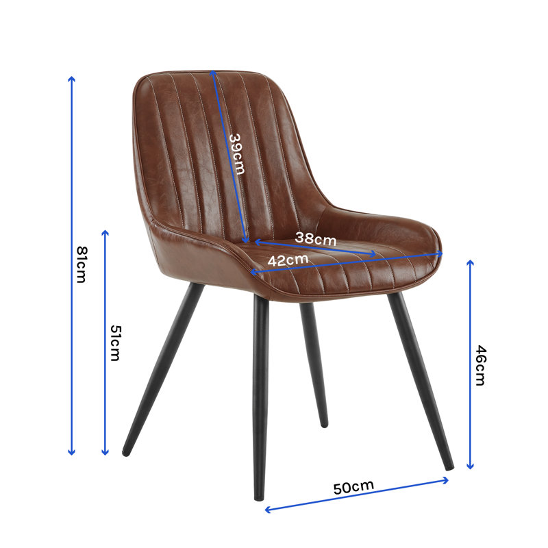 Knighton Upholstered Dining Chair, Brown