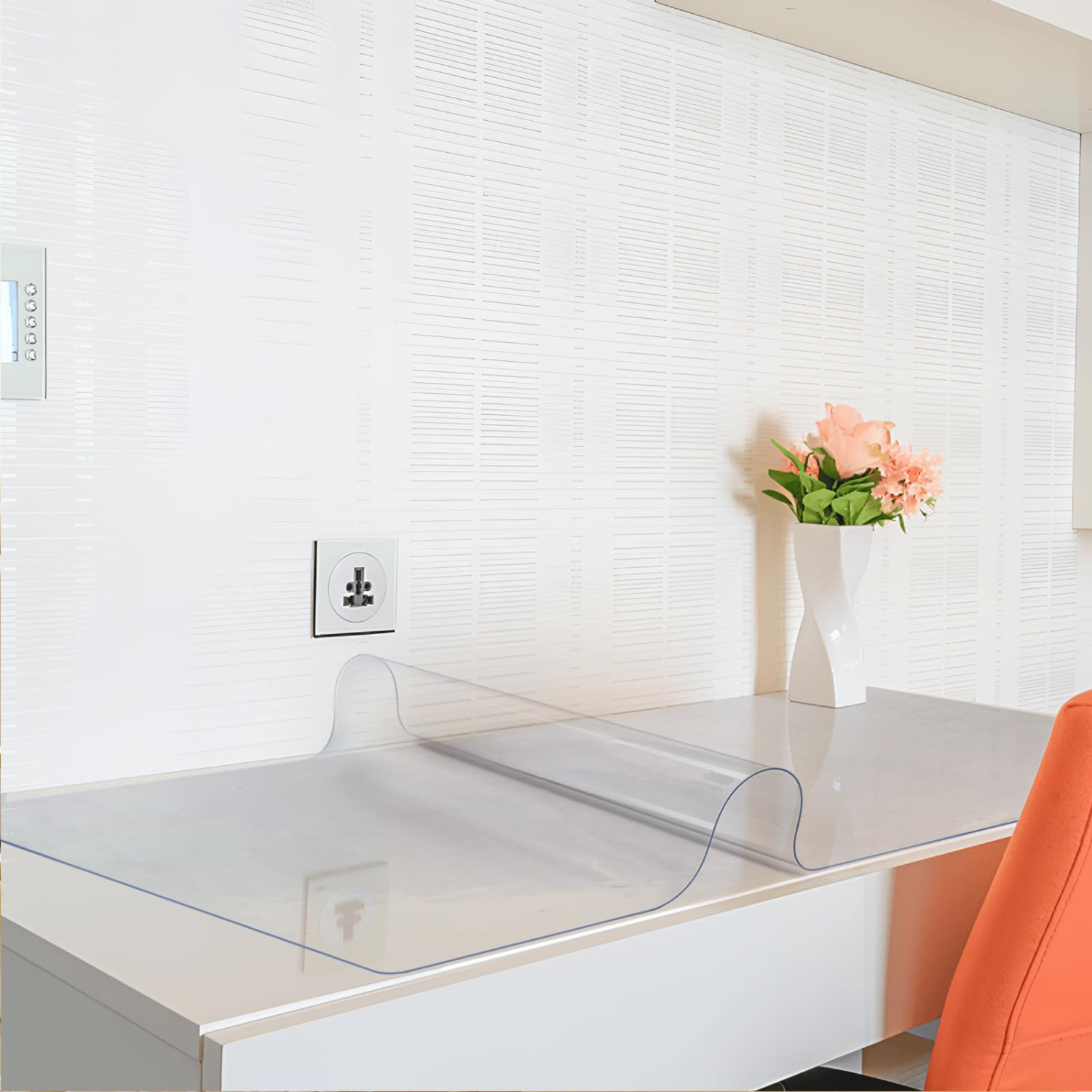 Symple Stuff 42 X 78 Inch Clear Table Cover Protector,1.5Mm Thick Clear ...