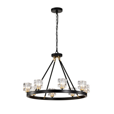 Lustre en cristal 8 lumières Emilio