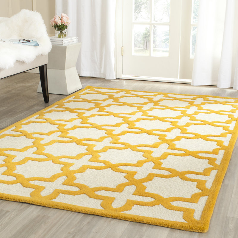 Tapis en laine touffeté à la main igna, Rectangle 4 pi x 6 pi