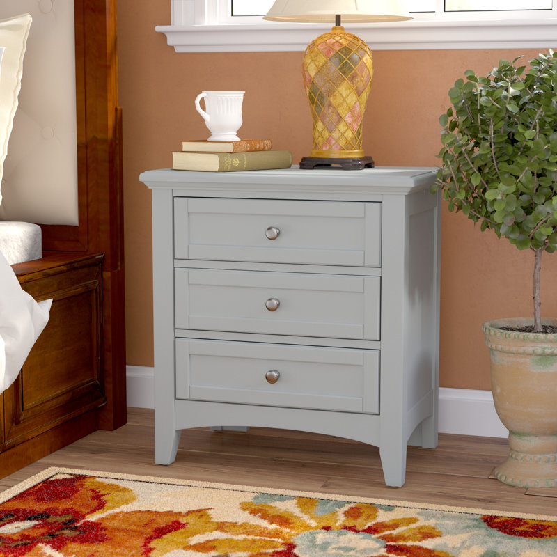 Yaovi 25'' W Nightstand, Urban Gray
