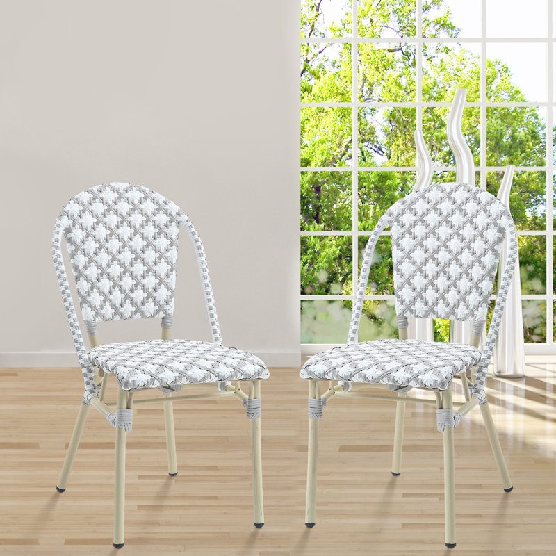 Chaise de bistro Allexia, Gris