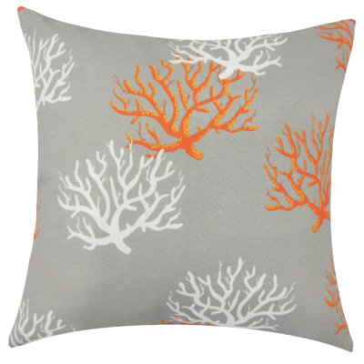 Gyan Floral Feather Reversible Throw Pillow