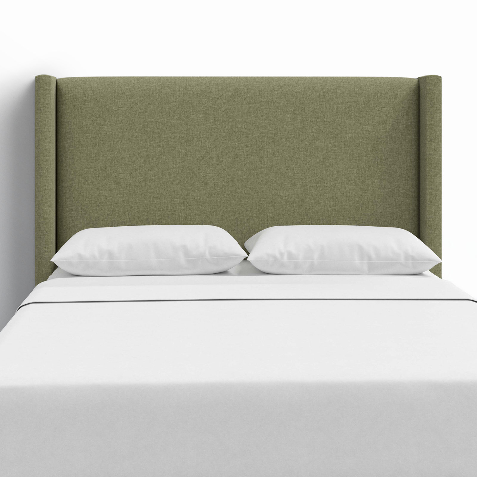 Hanson Pine Headboard, Twin, Zuma Laurel Textured Linen