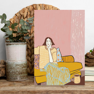 Art contemporain contemporain Lady on Couch