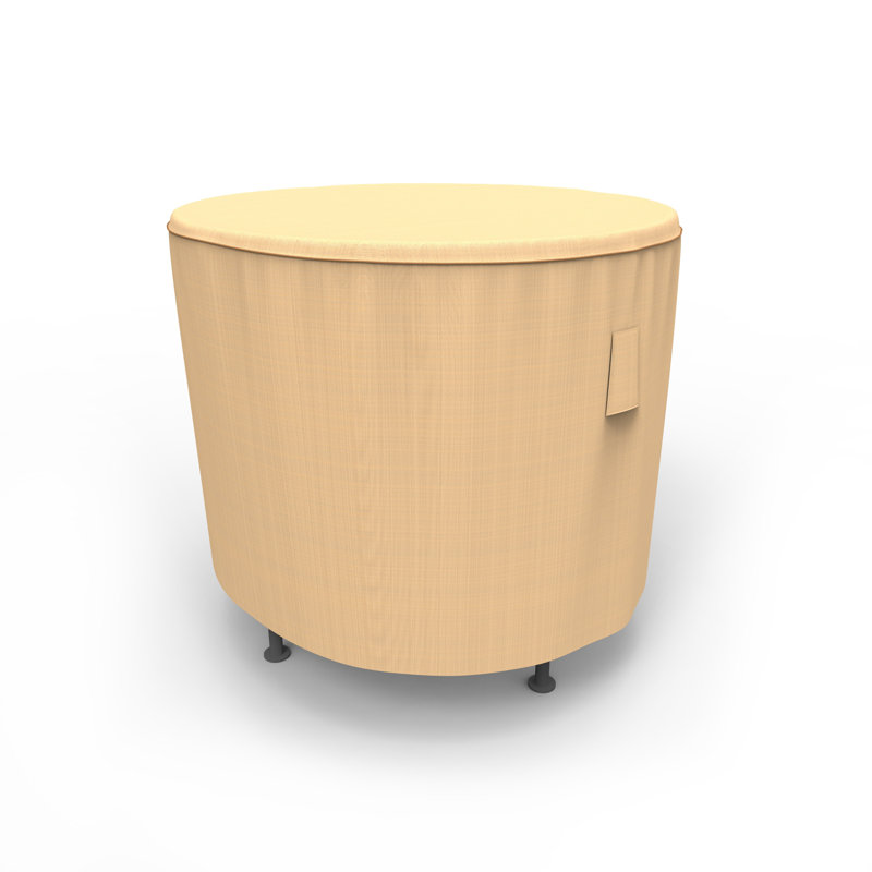 Housse pour table de patio Eduardo, H 28 po x l 36 po x P 36 po, Brun clair