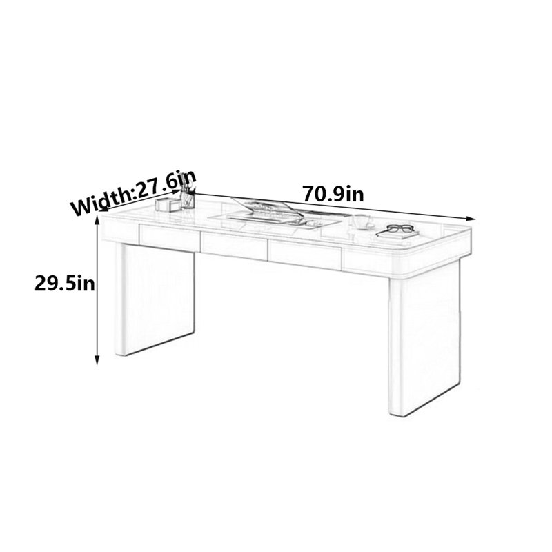 Emborough, 29.5" H x 70.9" W x 27.6" D