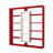 Angelien 53.43'' H x 49.21'' W Geometric Bookcase-1871565158