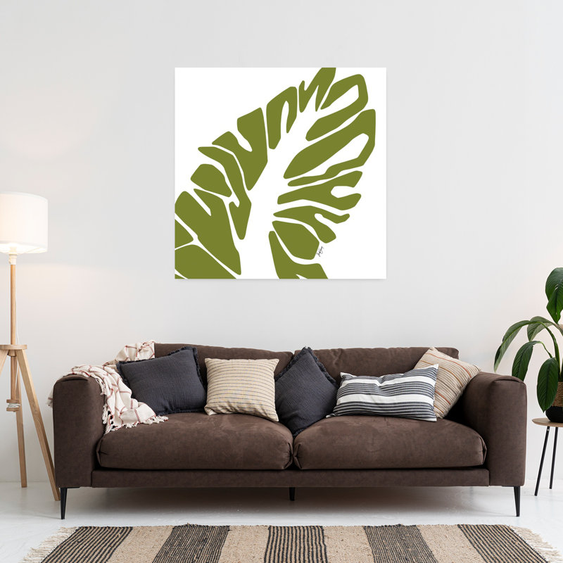 Art tribal abstrait tropical, H 36 po x l 36 po
