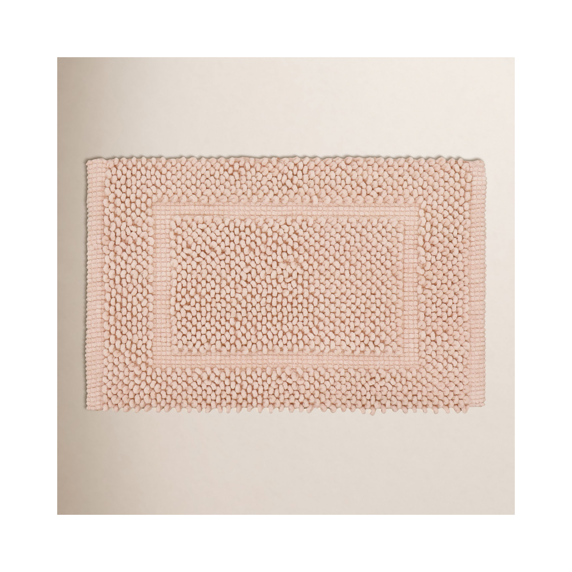 Payten Classic Cotton Bath Mat, Single - 20"W x 32"L, Dusty Rose
