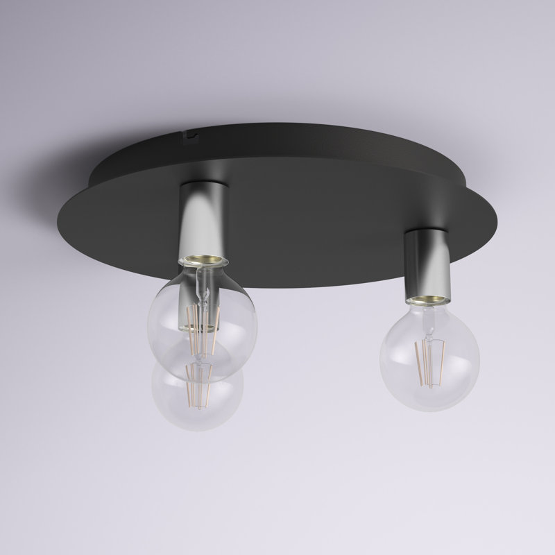 Jada Flush Mount, Black