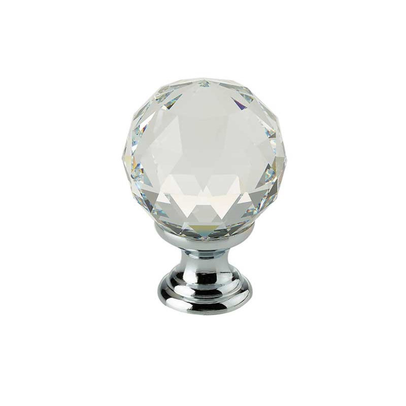 Coppock Diameter Round Knob, Polished Chrome, 30 mm